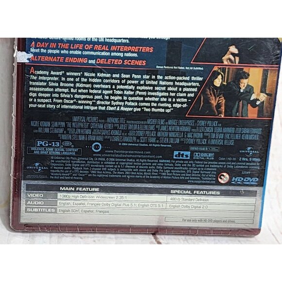The Interpreter HD DVD Movie Starring Nicole Kidman & Sean Penn - Picture 6 of 7